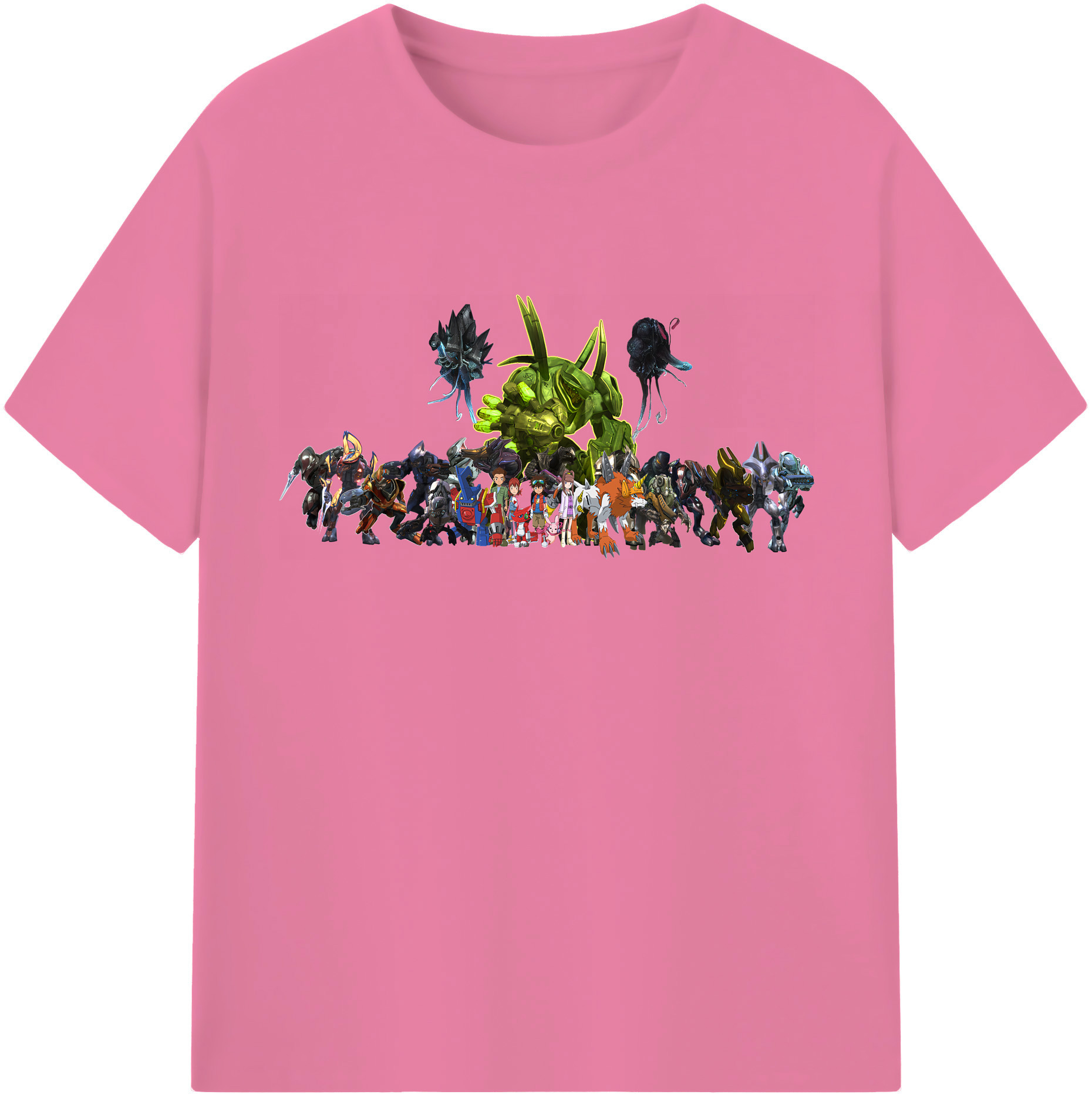 （画像用） Digimon デジタルモンスター/デジモン 綿100％半袖Tシャツ（フロントプリント）